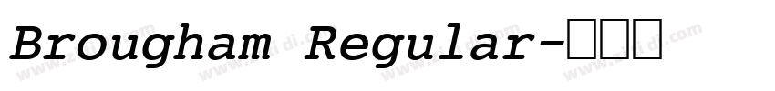 Brougham Regular字体转换 Brougham Regular字体转换